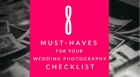 Wedding photography checklist