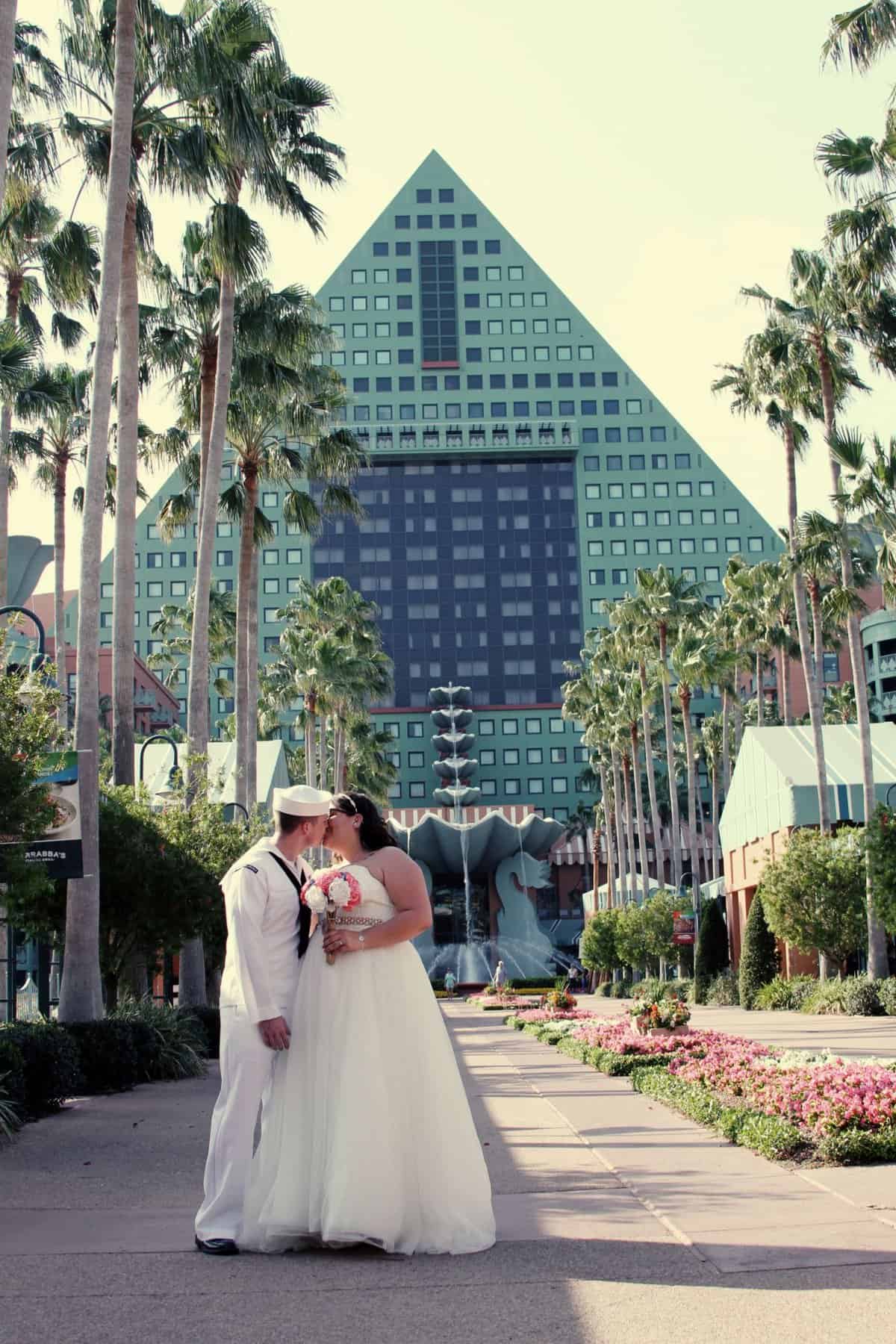 WDW Swan Wedding - Just Marry Weddings - Ginger Midgett Photography