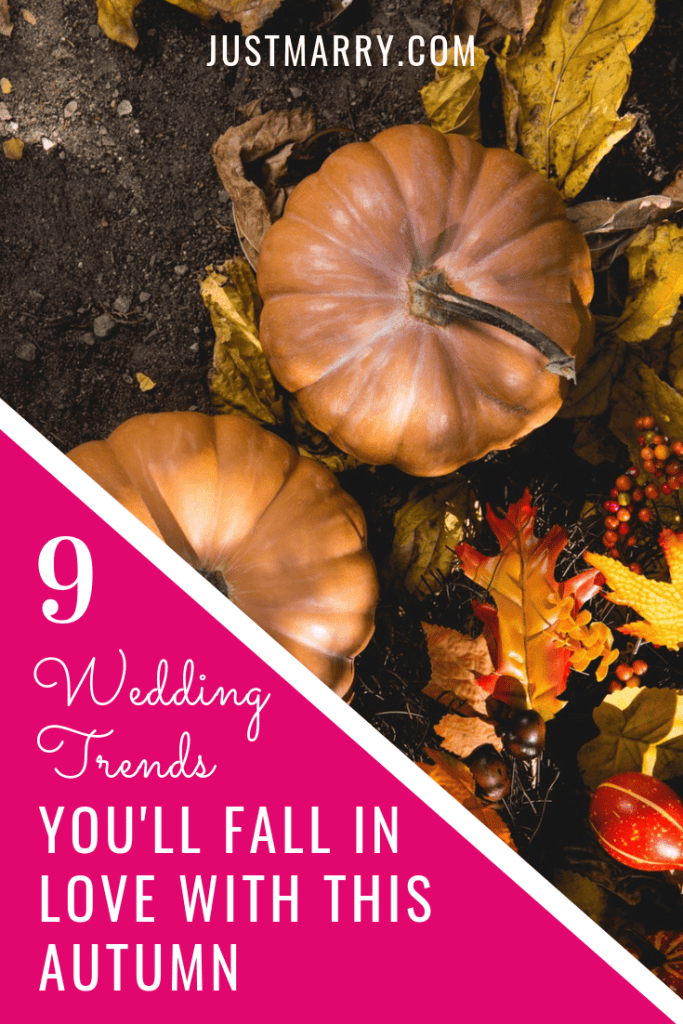 9 Fall Wedding Trends - Just Marry Weddings