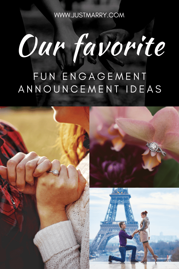 Fun Engagement Announcement Ideas - Just Marry Weddings - Pinterest