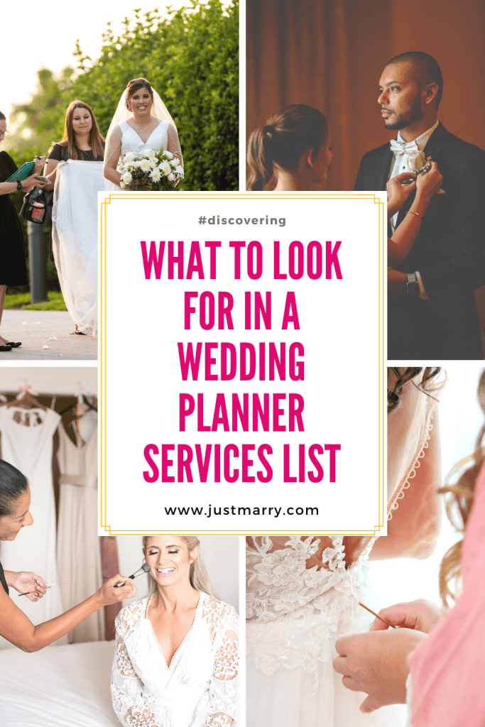 What to Look for in a Wedding Planner Services List - Just Marry Weddings