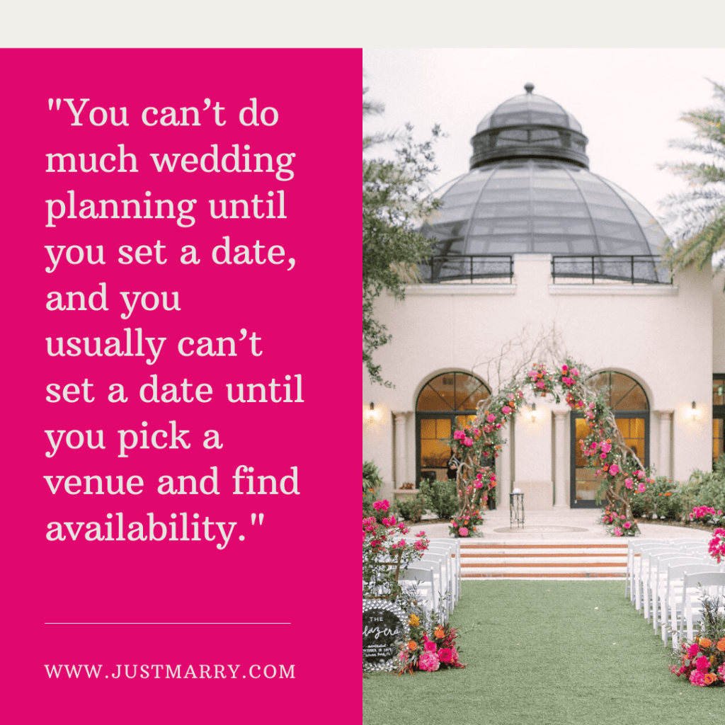 First Steps of Wedding Planning - Just Marry Weddings