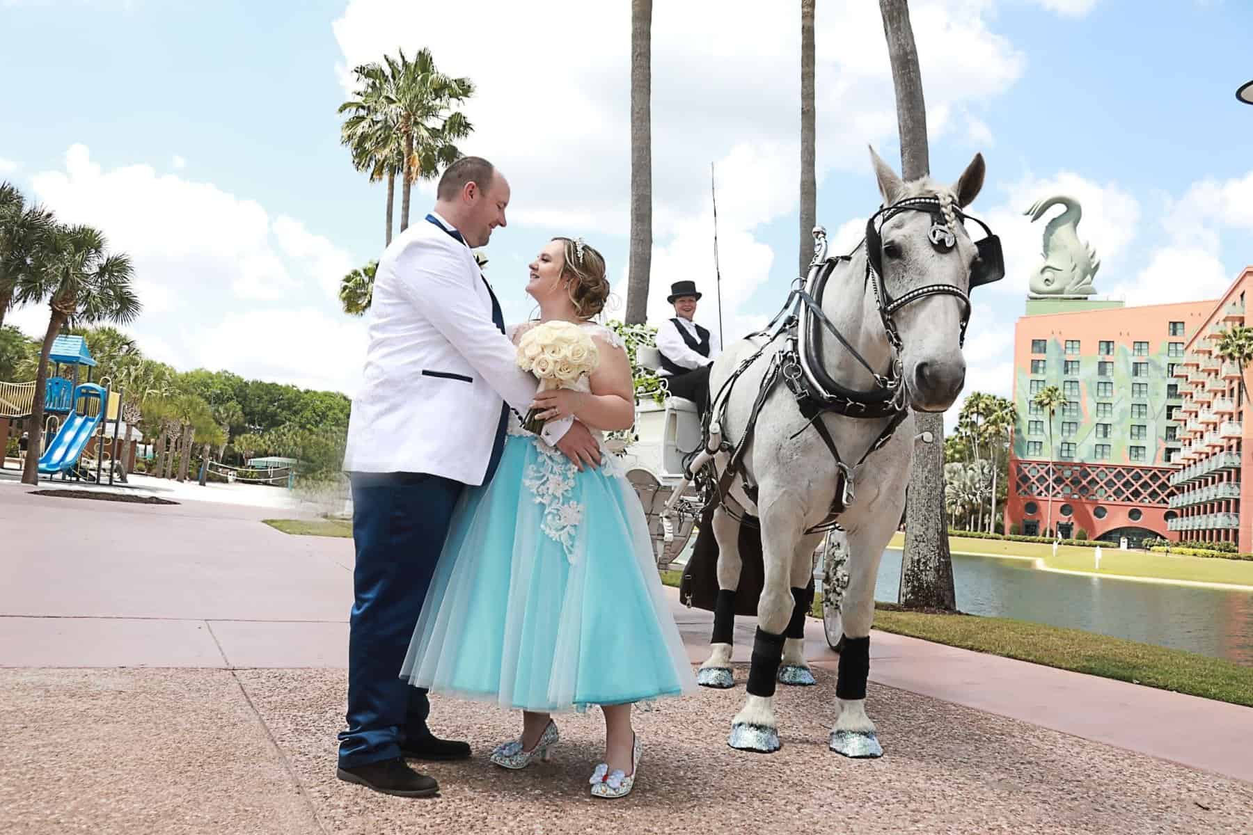 Aqua Blue Wedding Dress - Just Marry Weddings - Chapman Photography