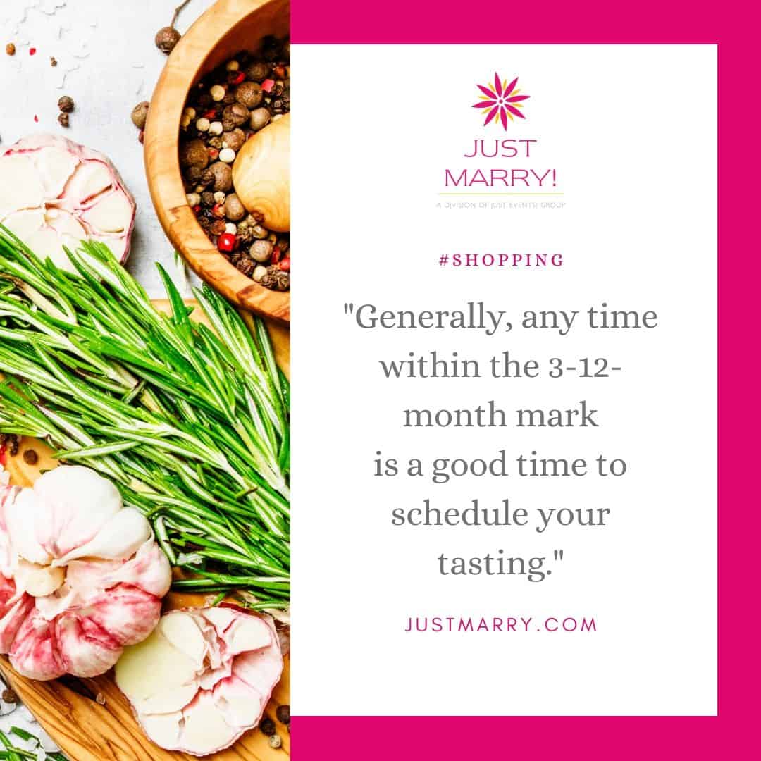 Wedding Food Tasting - Just Marry Weddings