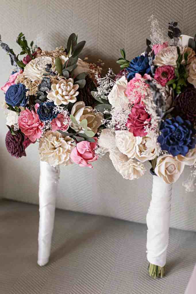 Rainy Day Wedding - Just Marry Weddings - Roots Photography - Bridal Bouquets
