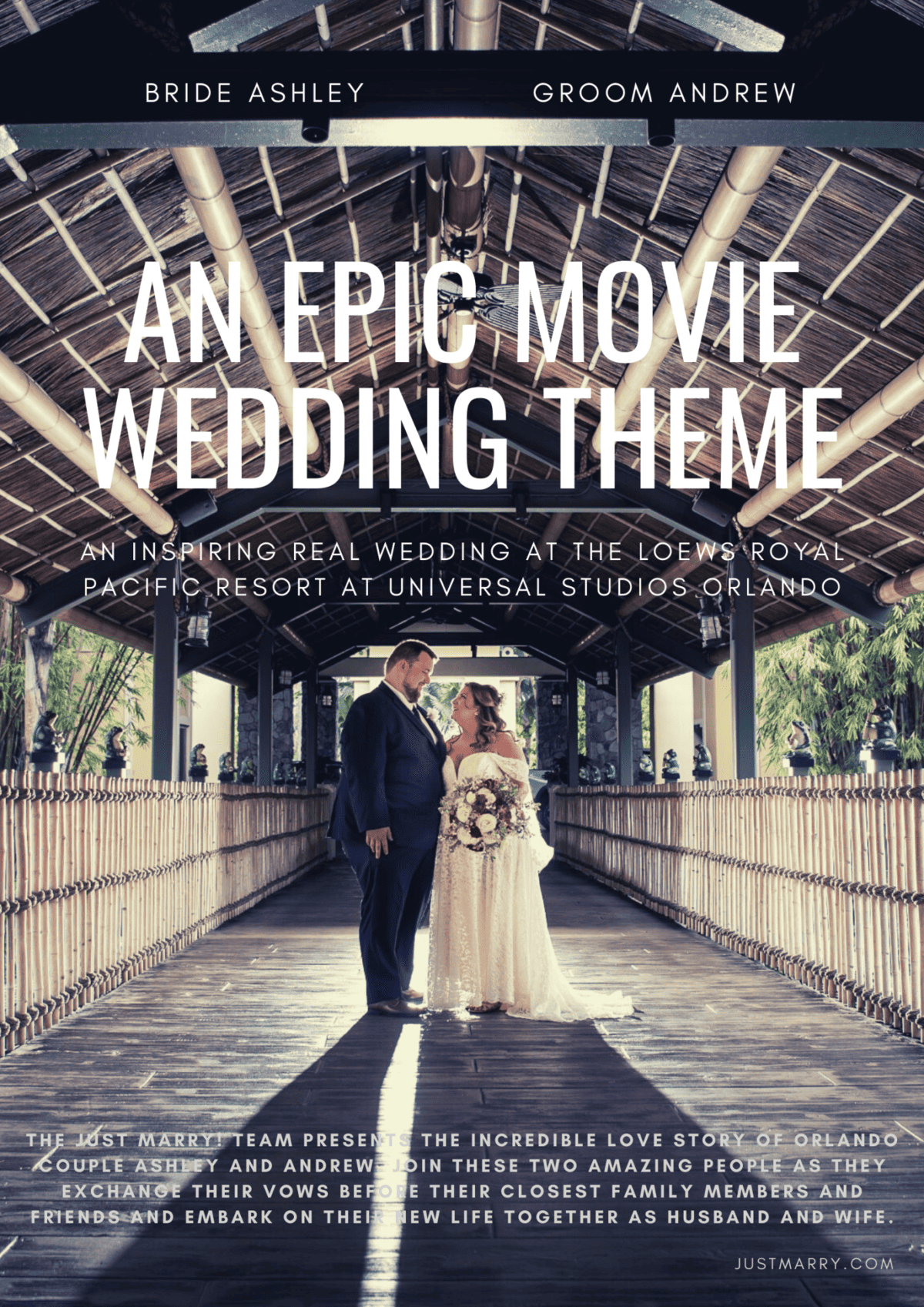 Movie Wedding Theme - Just Marry Weddings - Cricket's Photo & Cinema - Pinterest Title Pin