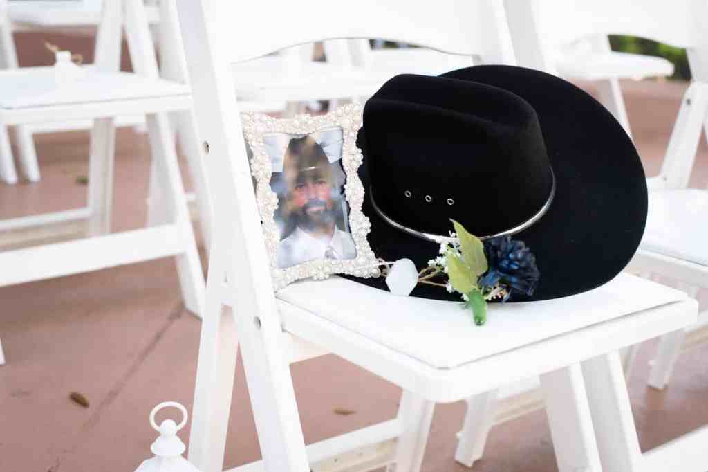 Wedding Memorial Ideas - Just Marry Weddings - Nova Imagery- Cowbot Hat and Photo