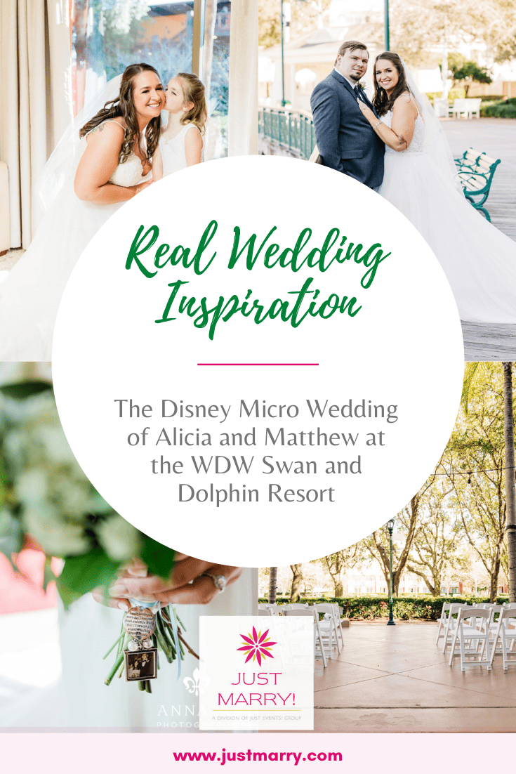 Disney Micro Wedding - Just Marry Weddings - Anna So Photography - Pinterest Title Graphic