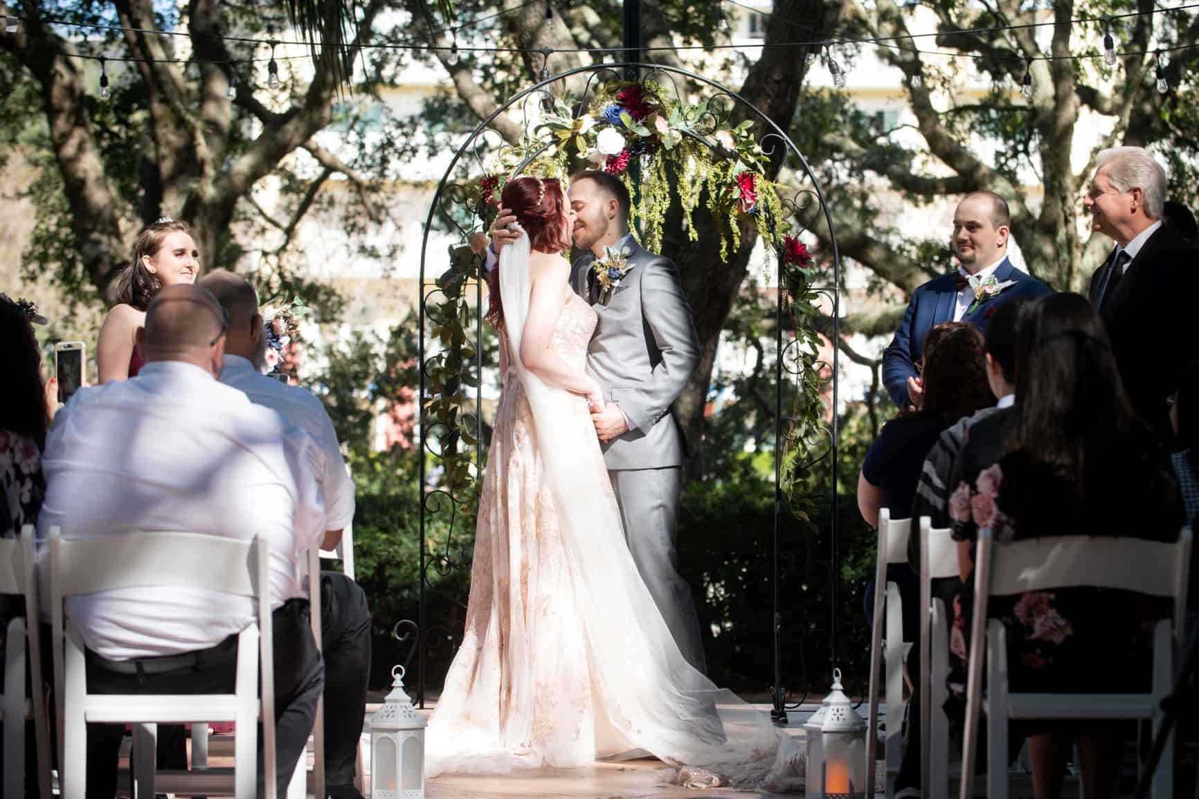 January Wedding - Just Marry Weddings - Nova Imagery - First Kiss