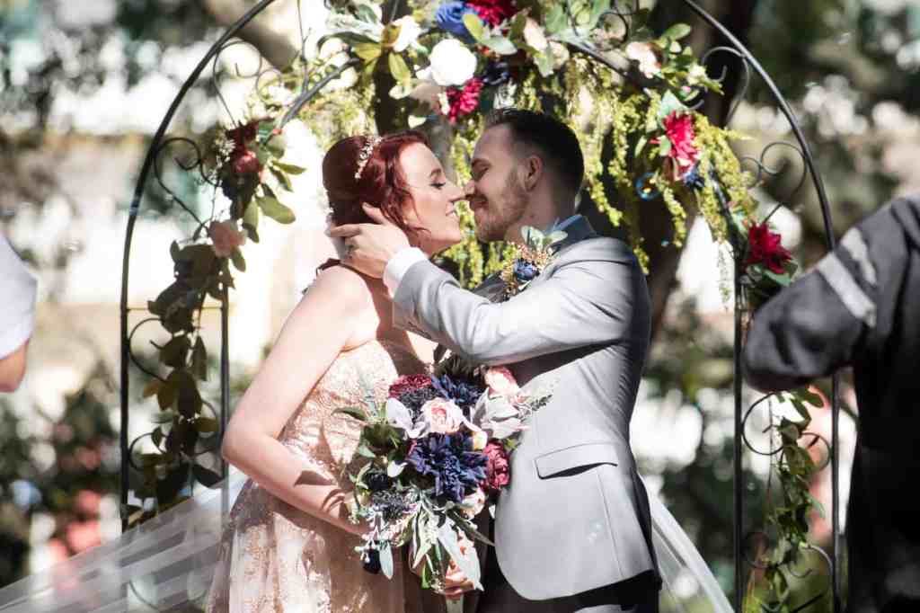 January Wedding - Just Marry Weddings - Nova Imagery - Couple Kissing