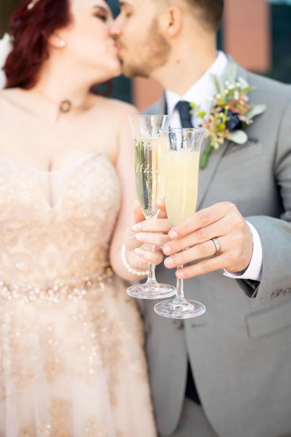 January Wedding - Just Marry Weddings - Nova Imagery - Champagne Toast