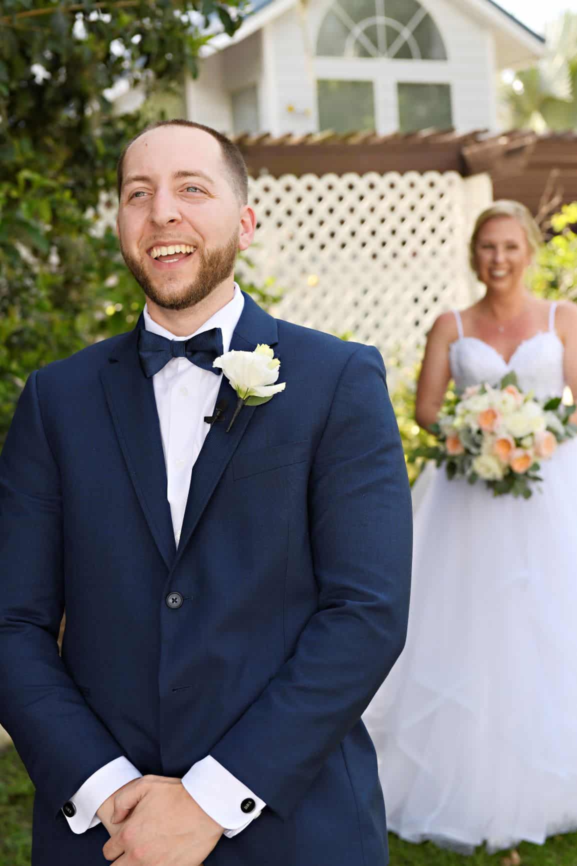 Paradise Cove Wedding - Just Marry Weddings - Rhodes Studios - First Look