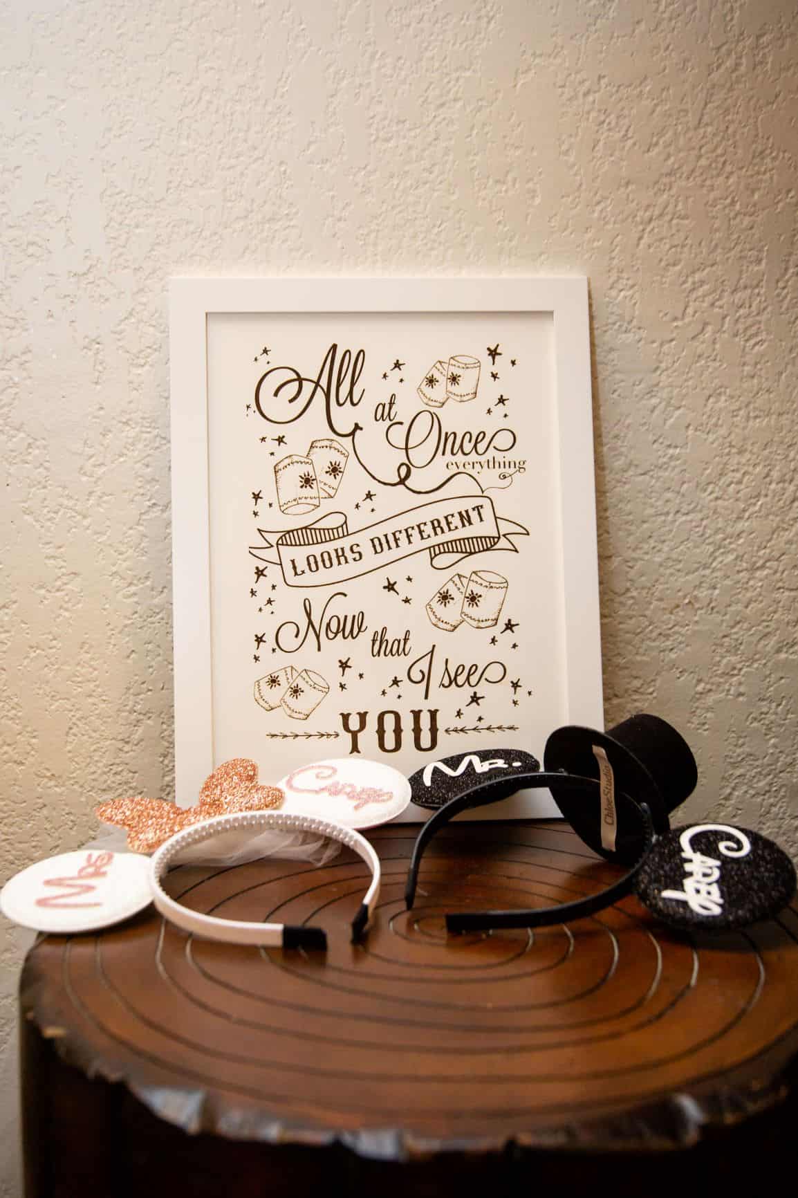Tangled Wedding - Just Marry Weddings - David and Vicki Ardnt Photography - Signage