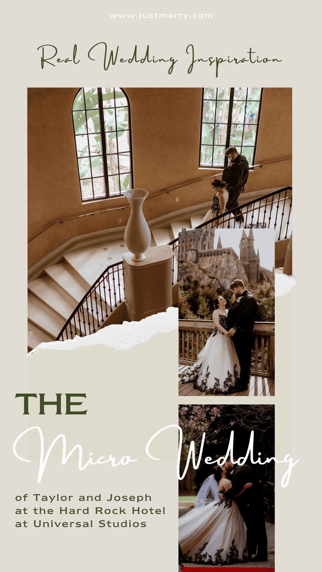 Micro Wedding - Just Marry Weddings - Thirty-Three and a 3rd Photography - Pinterest Graphic