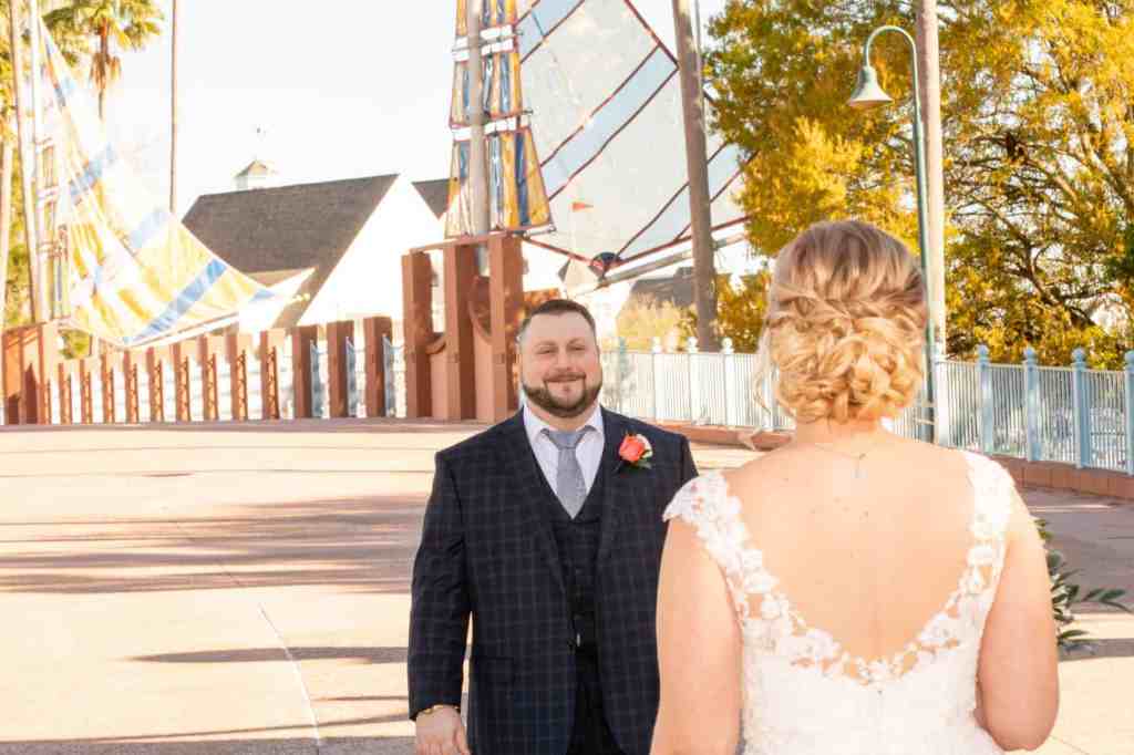 Disney Wedding - Just Marry Weddings - David and Vicki Arndt Photography - First Look