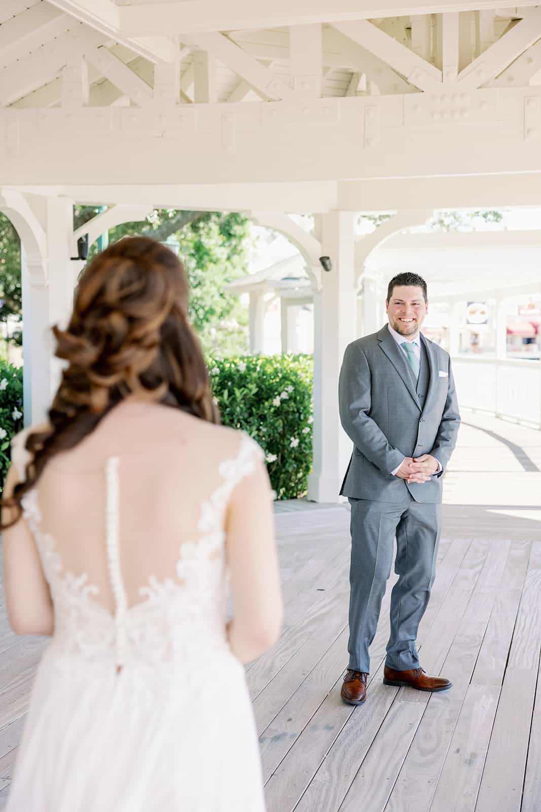 Outdoor Wedding Ceremony - Just Marry Weddings - KMD Photo + Film - First Look