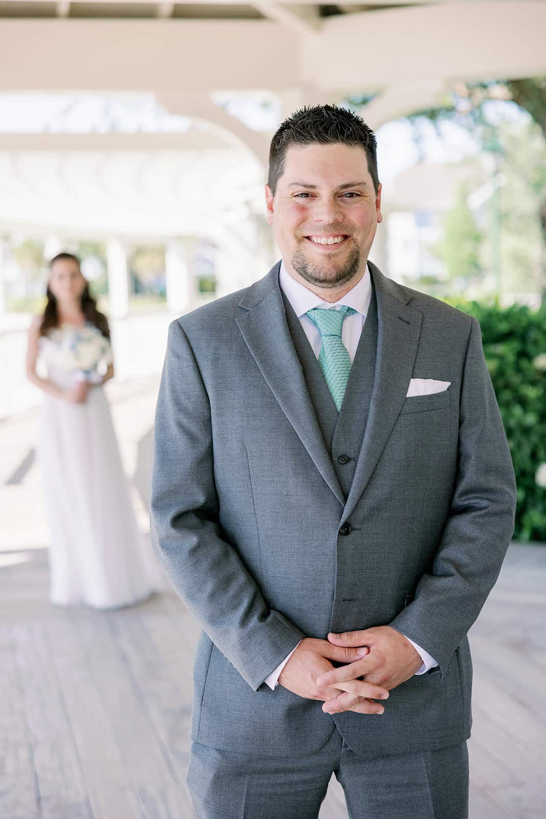 Outdoor Wedding Ceremony - Just Marry Weddings - KMD Photo + Film - First Look