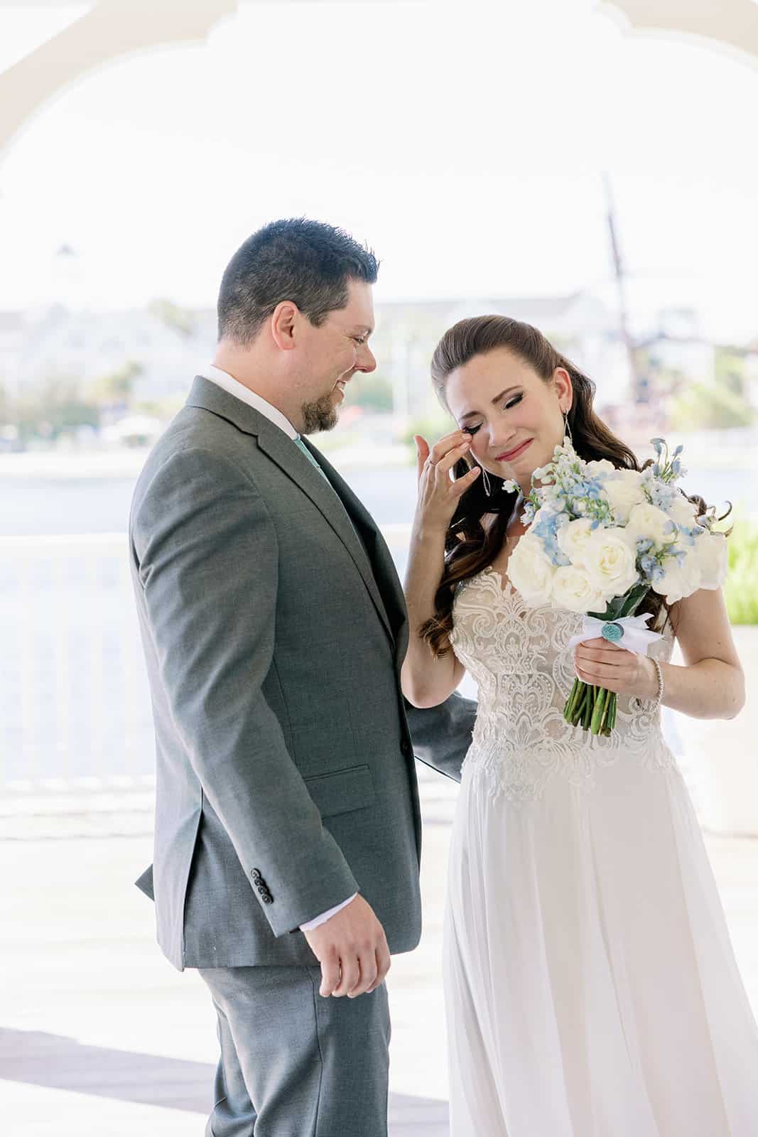 Outdoor Wedding Ceremony - Just Marry Weddings - KMD Photo + Film - First Look