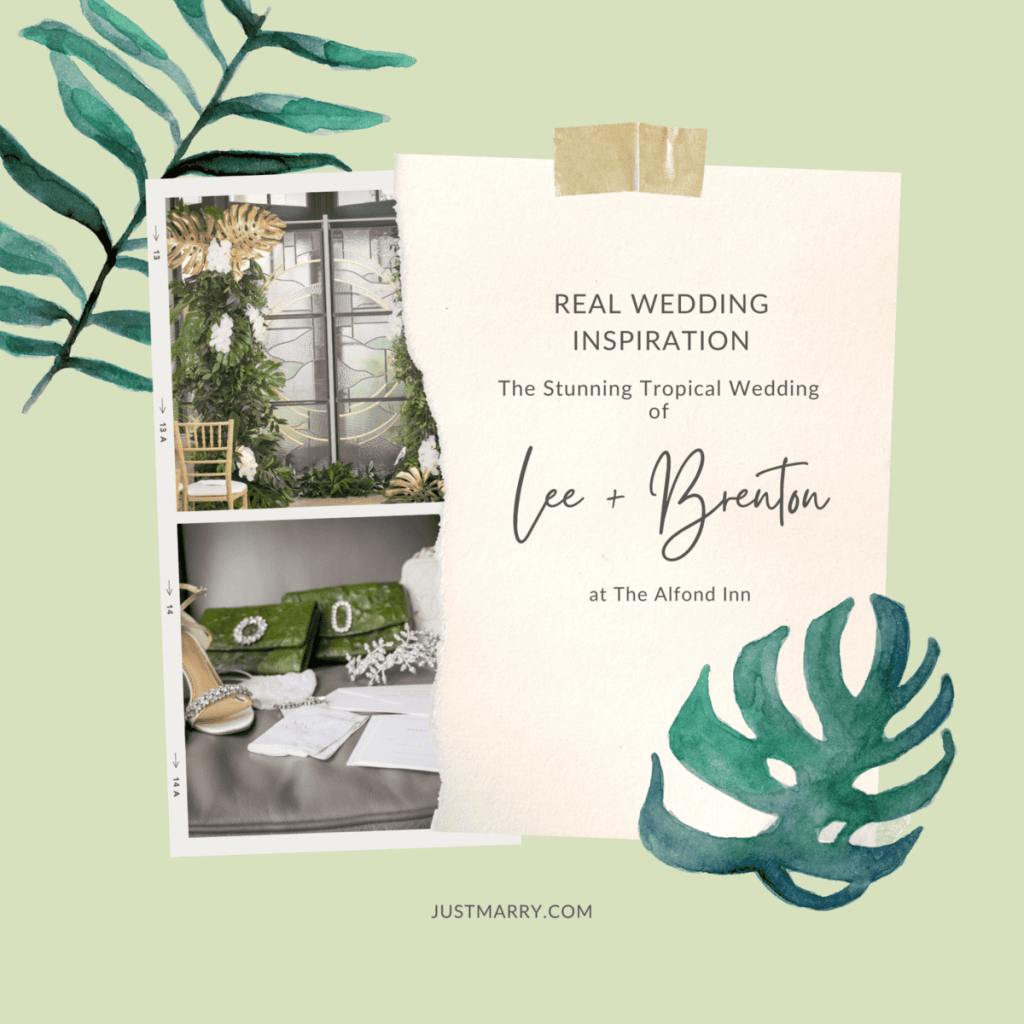 Tropical Wedding - Just Marry Weddings - PB&J Studios - Pinterest Graphic