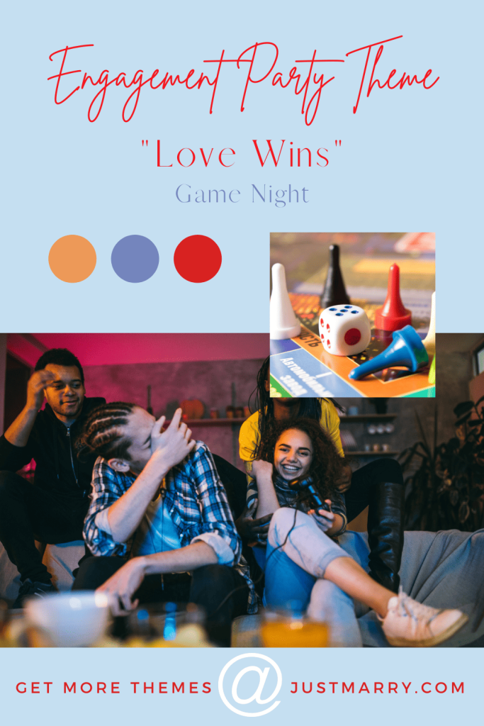 Engagement Party Themes - Just Marry Weddings - Pinterest - Game Night