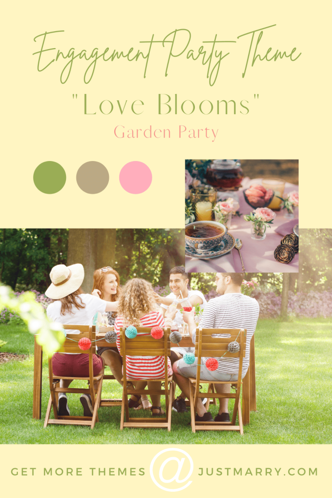 Engagement Party Themes - Just Marry Weddings - Pinterest - Garden Party