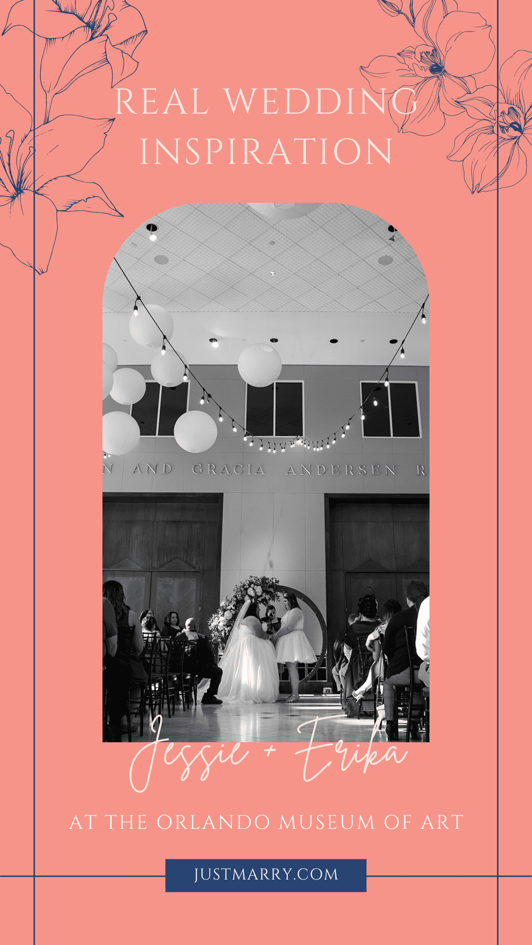 Museum Wedding - Just Marry Weddings - Press Play Entertainment - Pinterest Graphic