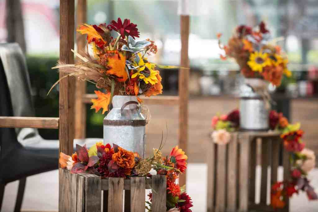 October Wedding - Just Marry Weddings - Nova Imagery - Fall Leaves