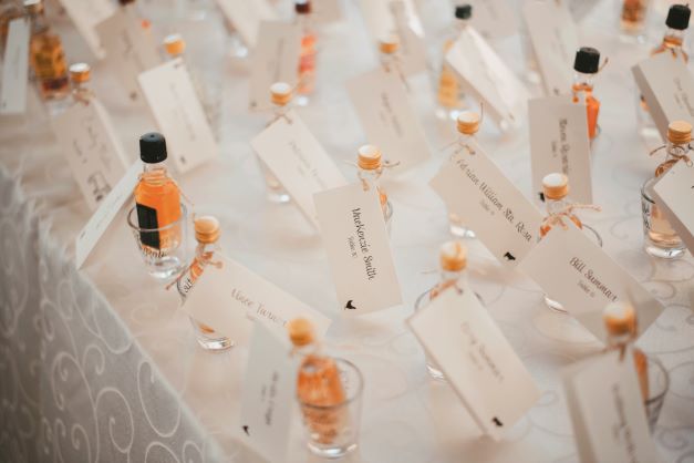 Blush and Blue Wedding - Just Marry Weddings - Brittany Wolford Photography - Wedding Favors