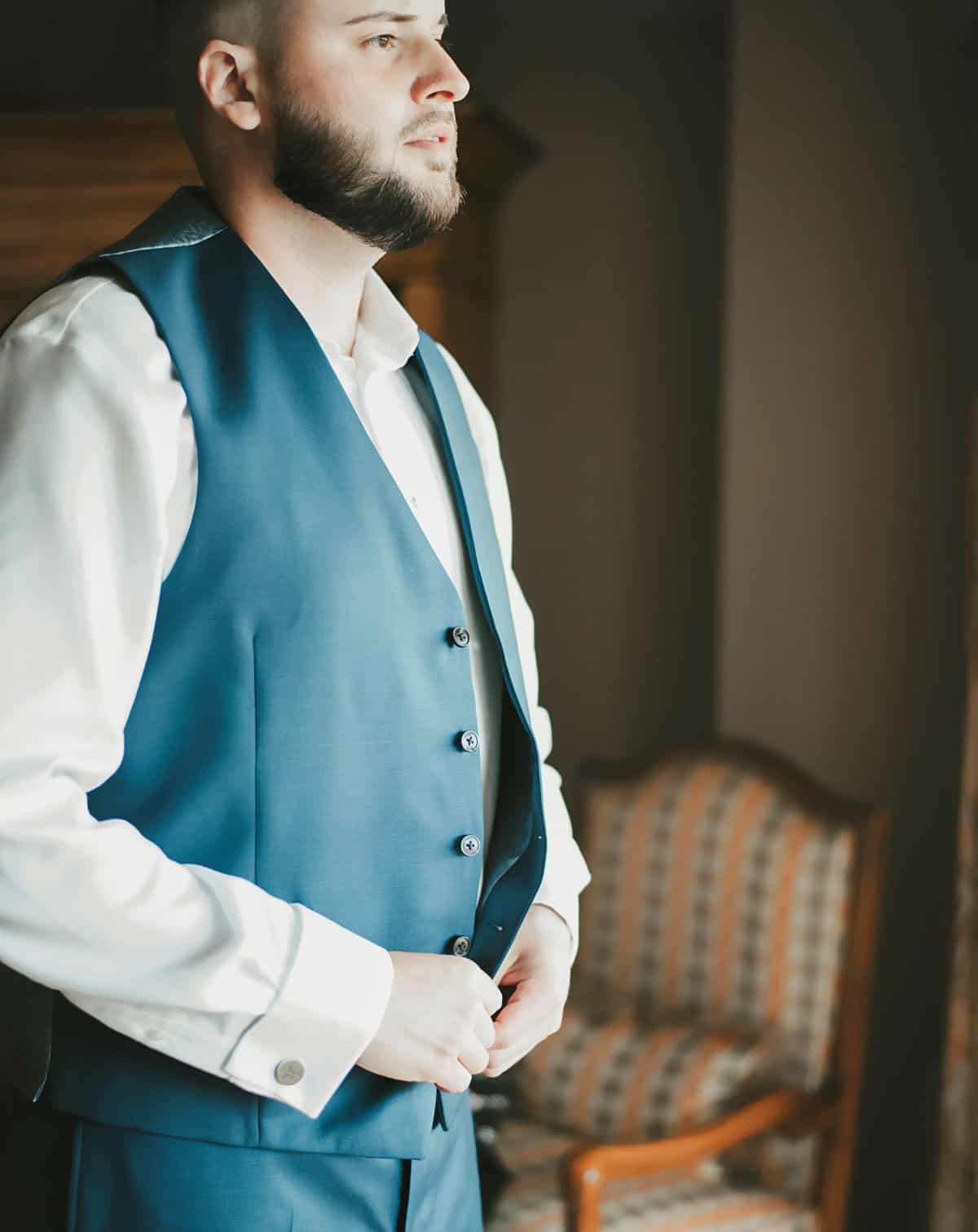Blush and Blue Wedding - Just Marry Weddings - Brittany Wolford Photography - Getting Ready
