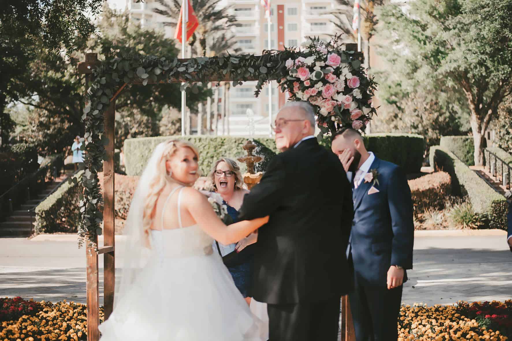 Blush and Blue Wedding - Just Marry Weddings - Brittany Wolford Photography - Ceremony
