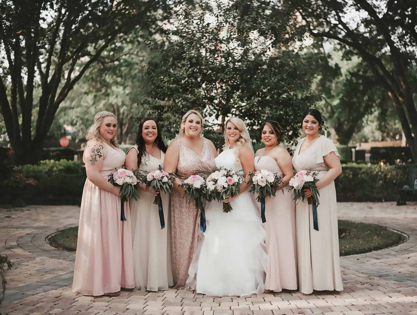 Blush and Blue Wedding - Just Marry Weddings - Brittany Wolford Photography - Portraits
