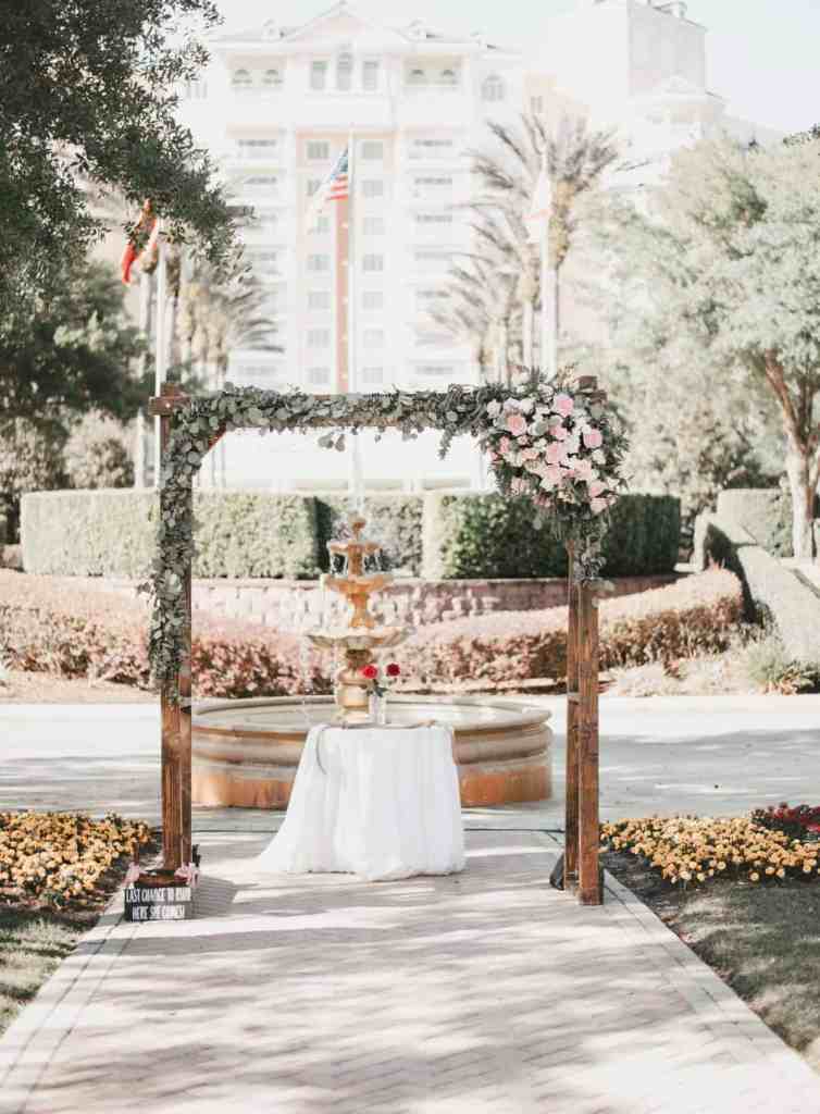 Blush and Blue Wedding - Just Marry Weddings - Brittany Wolford Photography - Ceremony Decor