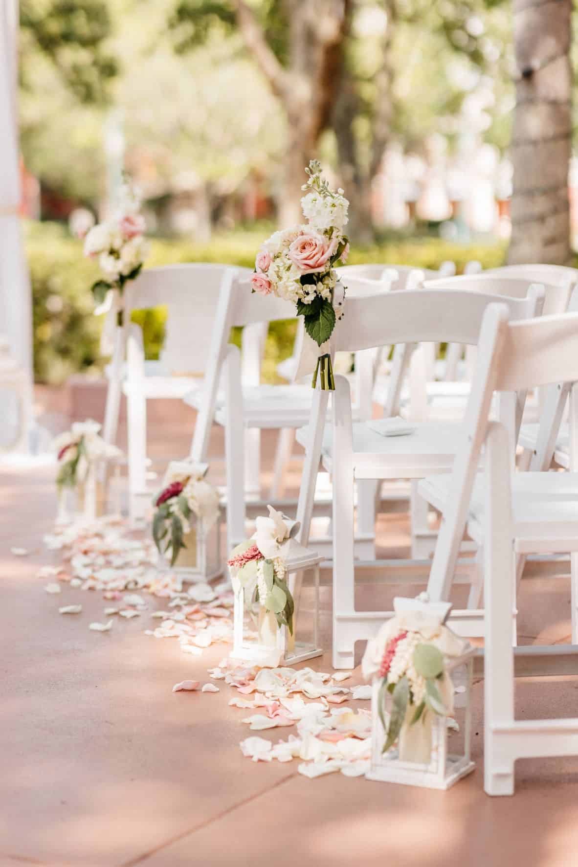 Blush and Gold Wedding - Just Marry Weddings - Allie and Joey Photography - Ceremony Decor