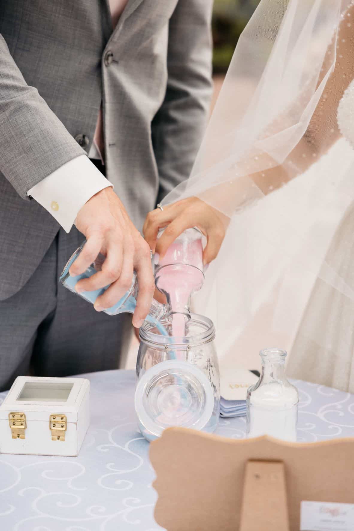 Blush and Gold Wedding - Just Marry Weddings - Allie and Joey Photography - Unity Ceremony