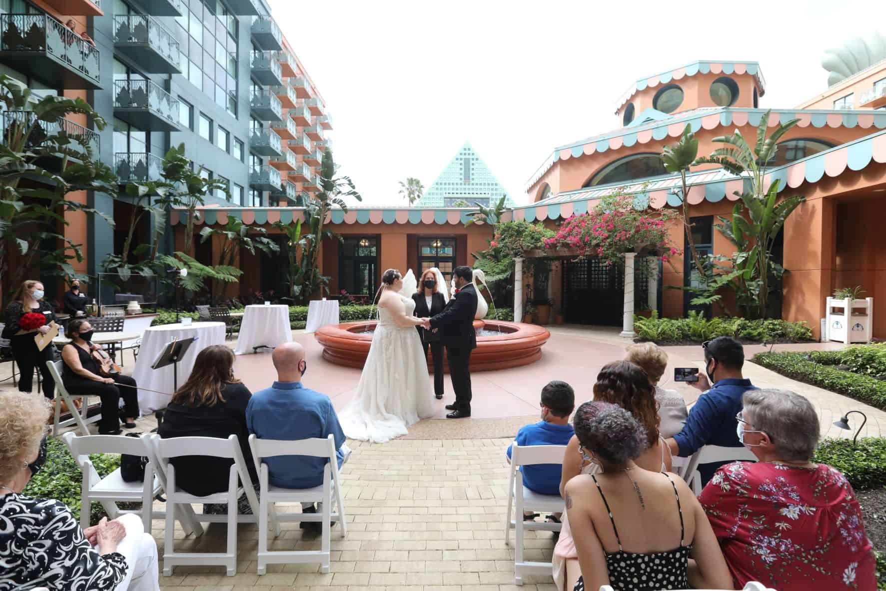 Courtyard Wedding - Just Marry Weddings - Chapman Photography - Ceremony