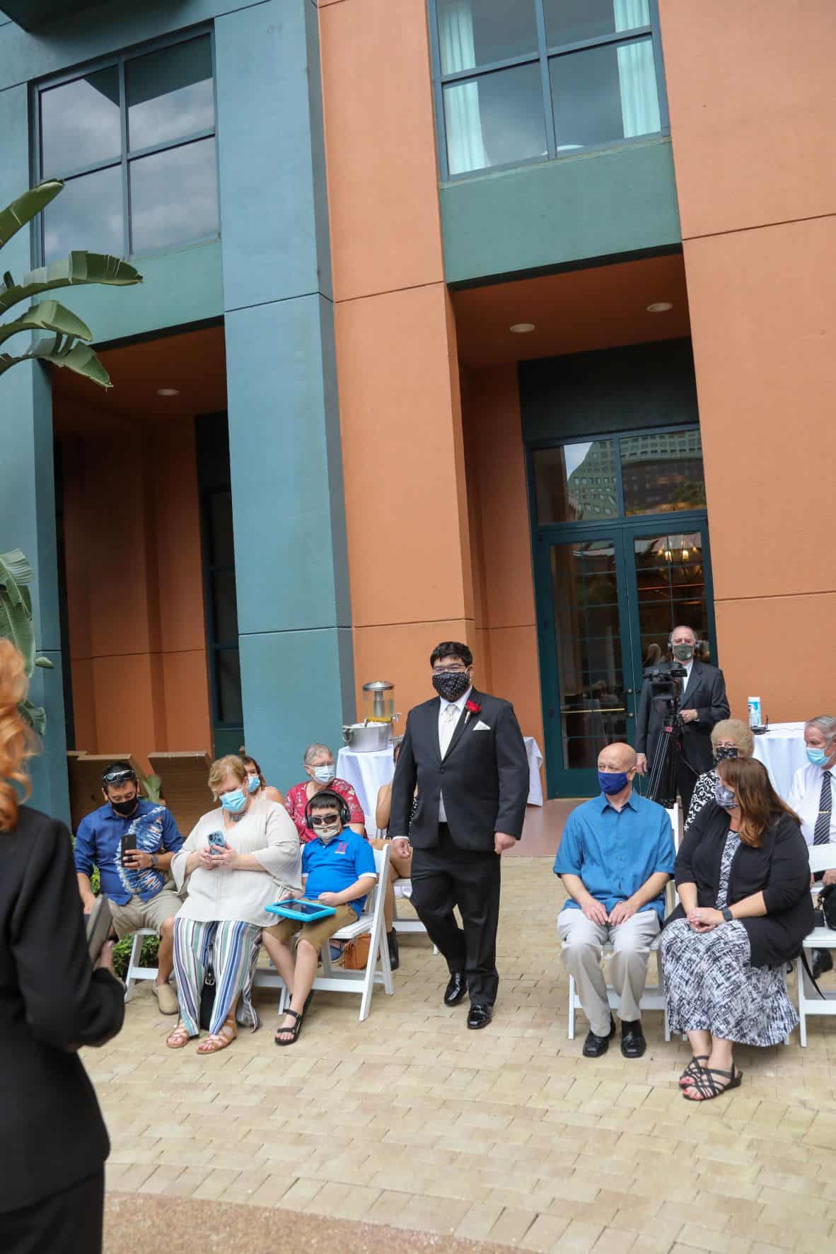 Courtyard Wedding - Just Marry Weddings - Chapman Photography - Ceremony