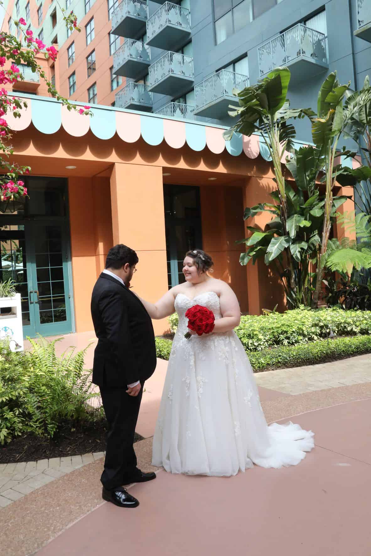 Courtyard Wedding - Just Marry Weddings - Chapman Photography - First Look