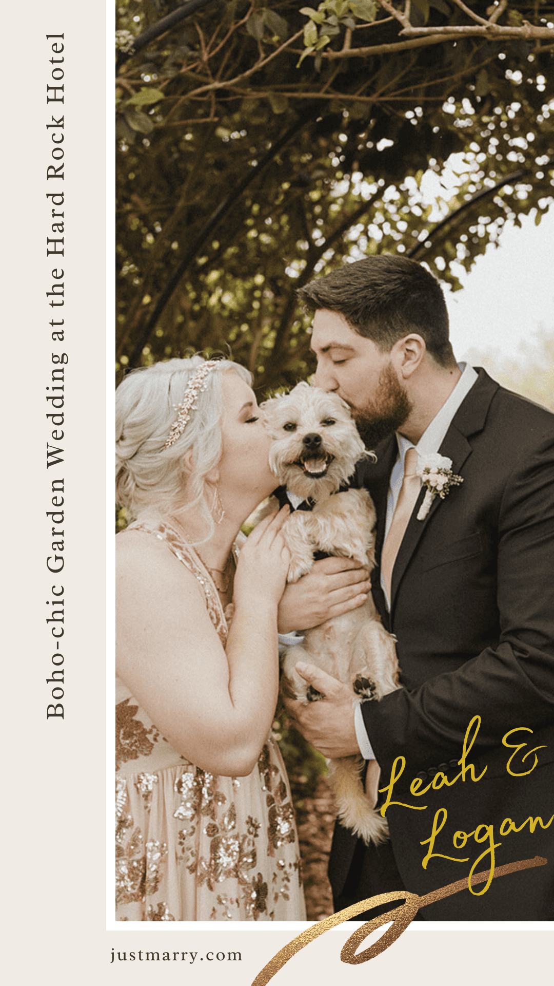 Garden Wedding - Just Marry Weddings - Josie Brooks Photography - Pinterest Graphic