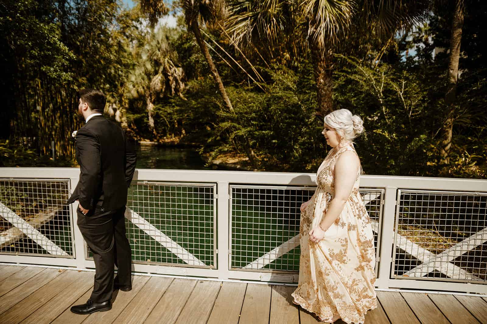 Garden Wedding - Just Marry Weddings - Josie Brooks Photography - First Look
