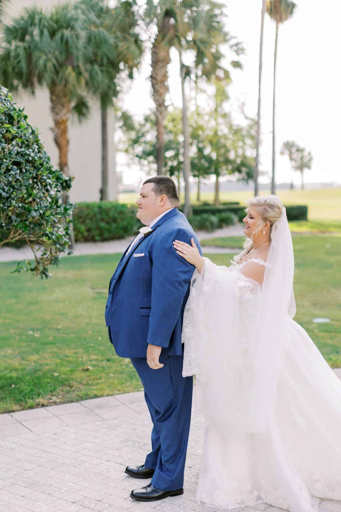 Orlando Wedding - Just Marry Weddings - Casie Marie Photography - First Look