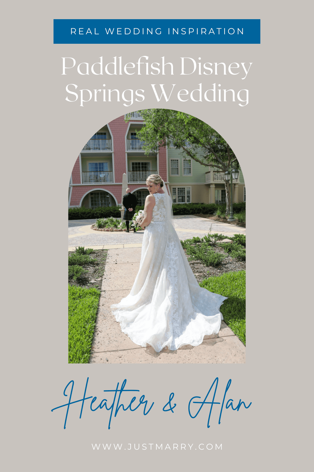 Disney Micro Wedding - Just Marry Weddings - Chapman Photography - Pinterest Graphic
