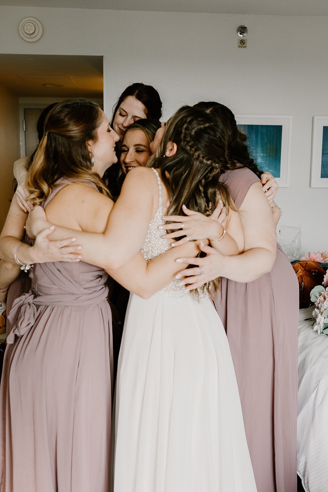 Terrace Wedding - Just Marry Weddings - Just Peachy Photography - Bride and Bridesmaids