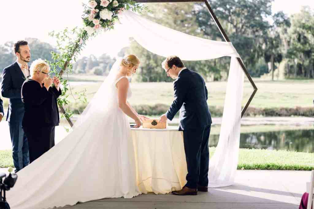 Blush Pink and Blue Wedding - Just Marry Weddings - Anna So Photography - Ceremony