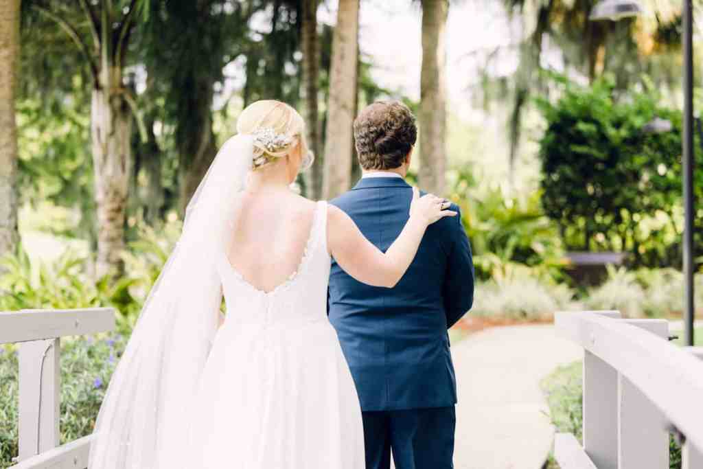 Blush Pink and Blue Wedding - Just Marry Weddings - Anna So Photography - First Look