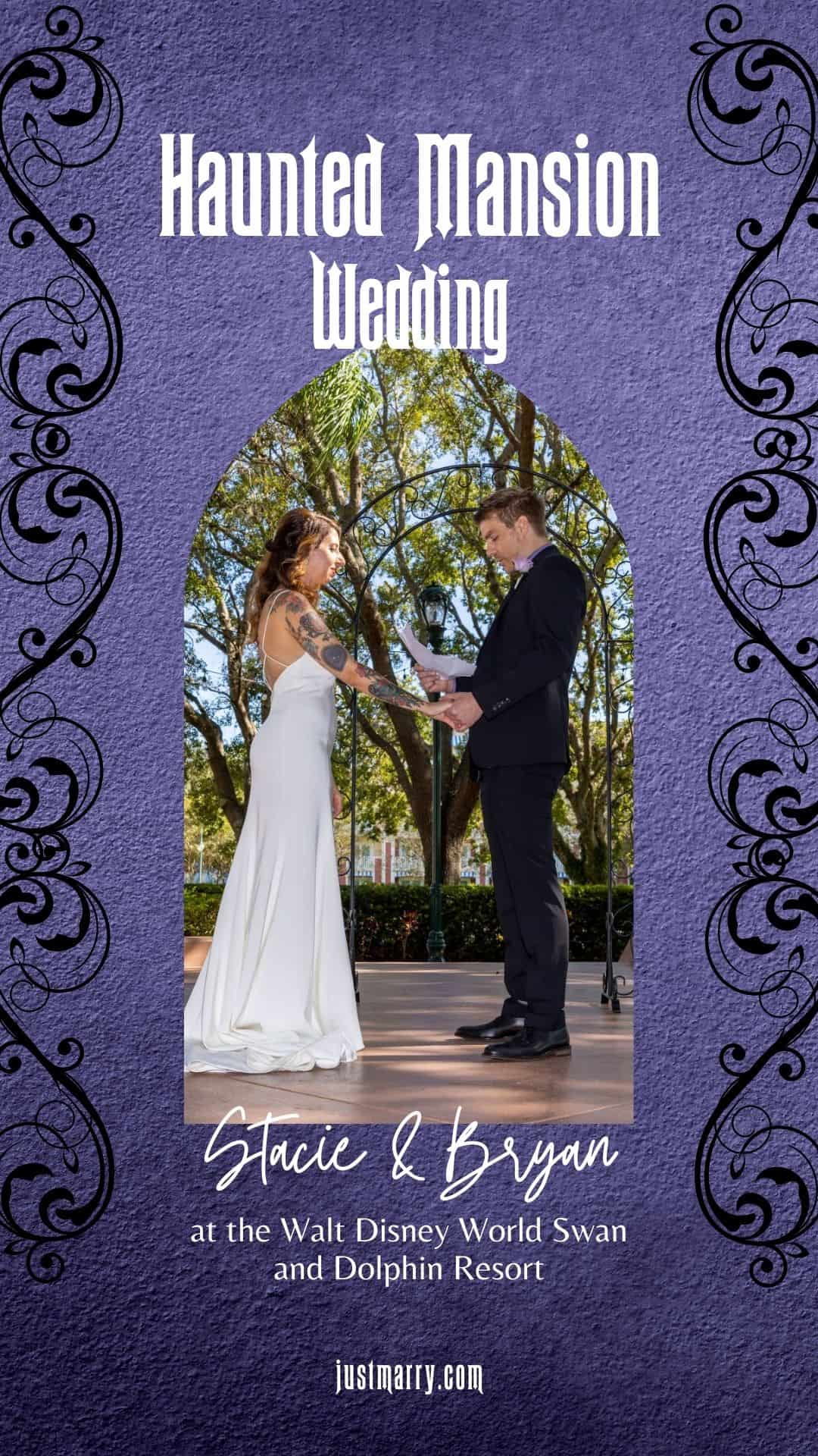 Haunted Mansion Wedding - Just Marry Weddings - Matt Jylha Photography - Pinterest Graphic