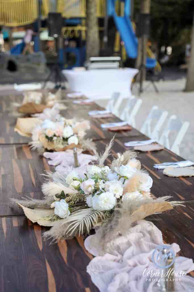 Boho Chic Wedding - Just Marry Weddings - Corner House Photography - Reception Decor