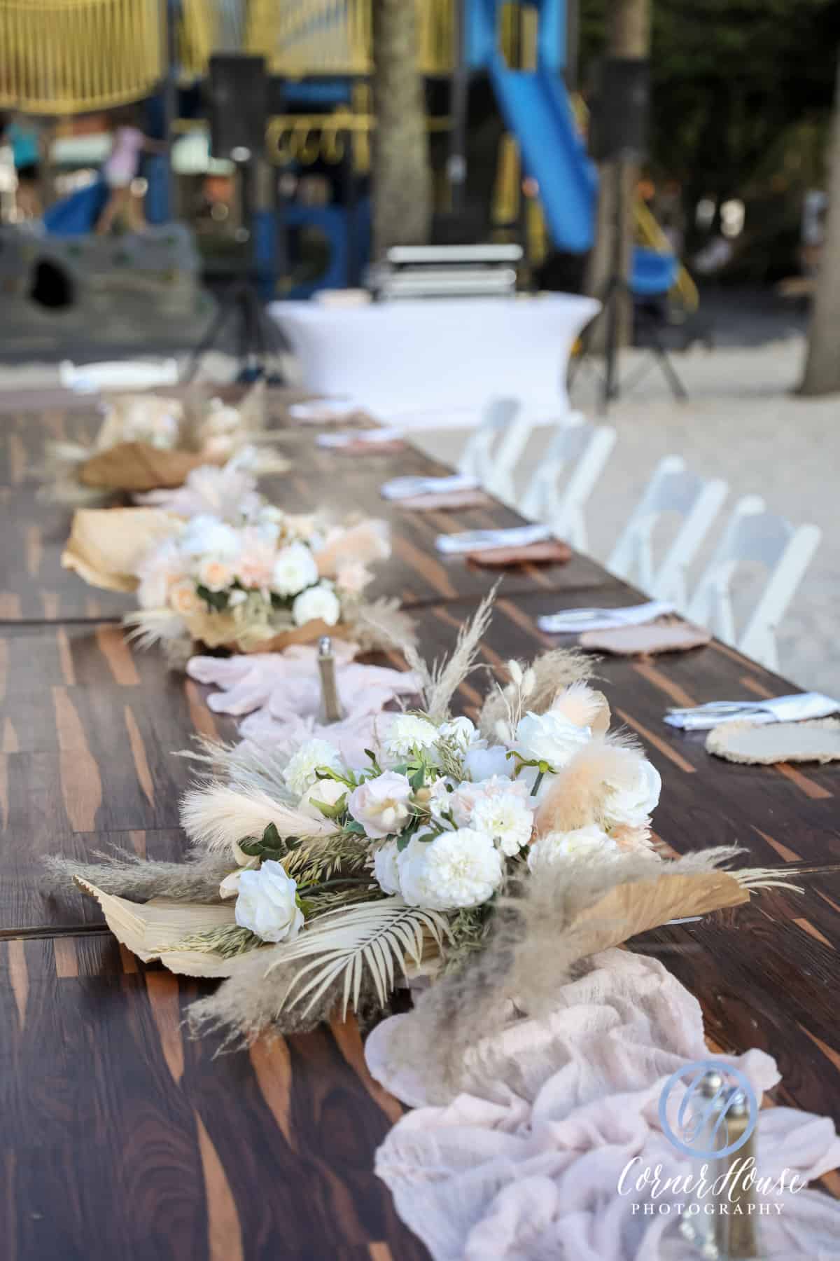 Boho Chic Wedding - Just Marry Weddings - Corner House Photography - Reception Decor