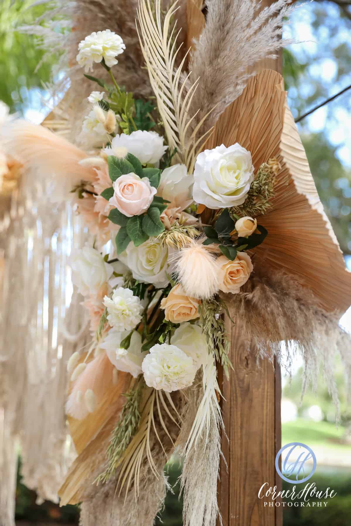 Boho Chic Wedding - Just Marry Weddings - Corner House Photography - Ceremony Decor