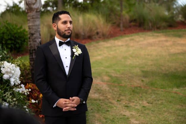 Dusty Blue Wedding Theme - Just Marry Weddings - Adrianza Pictures - Groom Ceremony