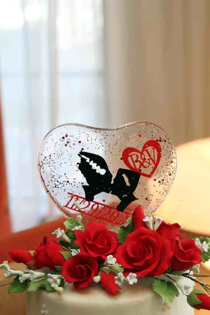 Gothic Wedding Theme - Just Marry Weddings - Ginger Midgett Photography - Cake Topper